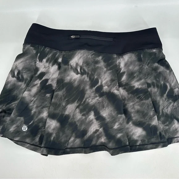 Lululemon Pace Rival Mid-Rise Long Skirt Motion Vista Black Multi Size 8 - Picture 8 of 11